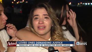 Loved ones demanding justice after 2 teens killed by suspected drunk driver