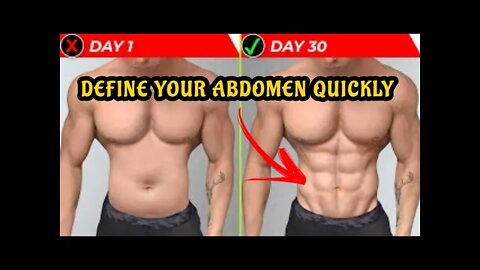 DO THIS EVERY DAY TO DEFINE ABDOMEN AT HOME‼️ (FAST RESULTS)