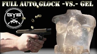 Full Auto Glock vs. Ballistic Dummy