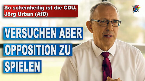 So scheinheilig ist die CDU, Jörg Urban (AfD)
