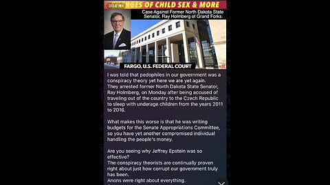 I was told that pedophiles in our government was a conspiracy theory yet here we are yet again.