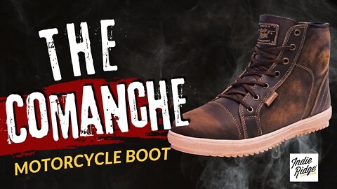 The Comanche leather motorcycle riding boots mens - from Indie Ridge