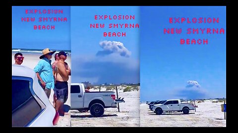 Massive Mystery Mushroom Cloud Explosion New Smyrna Florida Near Daytona Beach Ignored By News Media