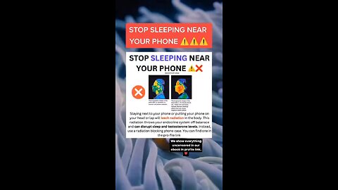 Stop sleeping near your phone