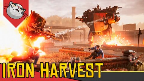 Segunda GUERRA MUNDIAL mas com ROBÔS GIGANTES+Urso - Iron Harvest [Conhecendo o Jogo Gameplay PT-BR]