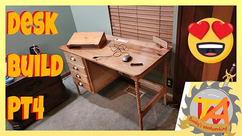 How to Make a Pair of Stunning Cherry Hardwood Barley Twist Desks Pt4