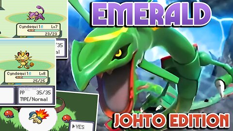 Pokemon Emerald Johto Edition - GBA ROM Hack for you like Johto Pokemon in Hoenn Region