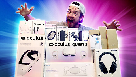 Oculus Quest 2 Unboxing + Accessories - The Ultimate VR Bundle!