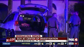 Lee County deputies and Florida Highway Patrol Troopers investigating SUV