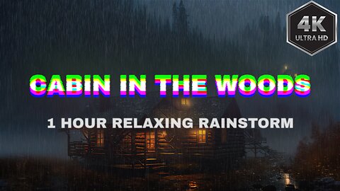 1 Hour Rainstorm White Noise | 4K Ultra HD | Sleep, Study, & Stress Relief