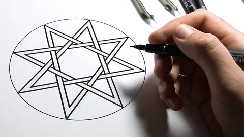 How to Draw an Octagram Using Geometry