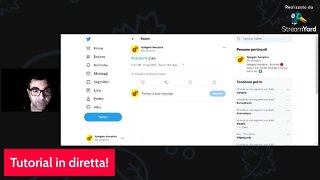 Diretta notturna - hashtag su Twitter - tutorial - spiegato semplice live!