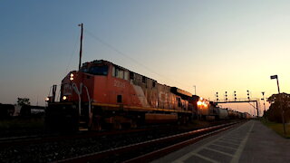 CN 2239 & CN 2819 Engine Manifest Train Eastbound In Ontario TRACK SIDE