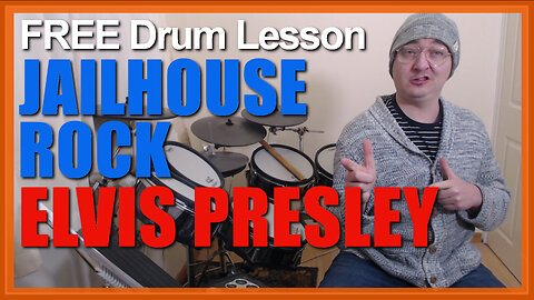 ★ Jailhouse Rock (Elvis Presley) ★ FREE Video Drum Lesson | How To Play SONG (D.J. Fontana)