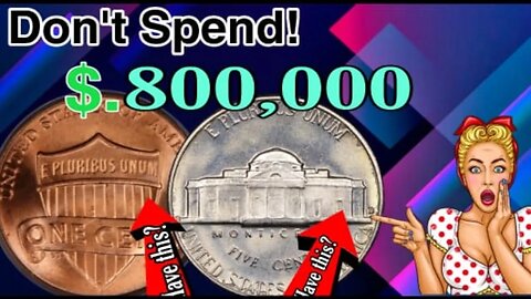 Five Cents 2016-d Jefferson Nickels Worth Big Money/ One cent Lincoln penny worth a lot of money?