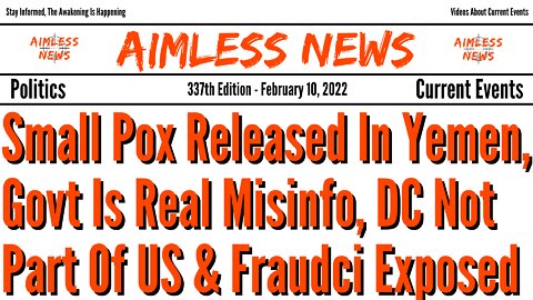 Small Pox Released In Yemen, Govt Is Real Misinformation, DC Not Part Of US & Fraudci Exposed