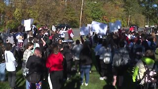 More than one hundred students stage walkout at Mentor High School, alleging bullying on-campus