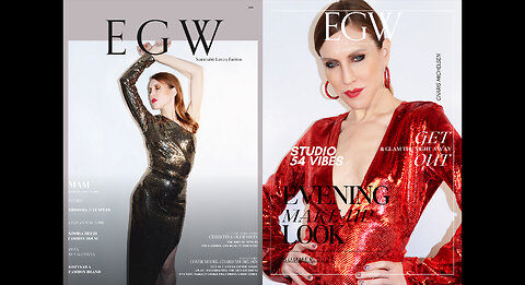 EGW GLOBAL MAGAZINE'S 2023 LUXURY FASHION ISSUE FEATURES CHARIS MICHELSEN ON THE FRONT + BACK COVER