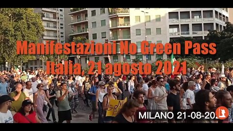 Manifestazioni No Green Pass 21 agosto 2021