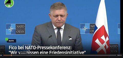 Fico bei NATO-Pressekonferenz: "Wir vermissen eine Friedensinitiative"