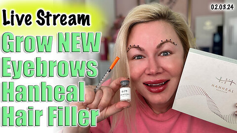 LIVE Grow NEW Eyebrows with Hanheal Hair Filler, AceCosm | Code Jessica10 Saves you money
