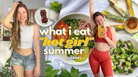 DOES "HOT GIRL" SUMMER EXIST?? - what I eat in a week ( vegan recipes! )