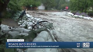 Museum burn scar causing severe flooding in Flagstaff