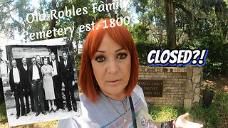 Old Robles Family Cemetery & Branch Family Cemetery, Tampa Fl. This is Cal O'Ween !