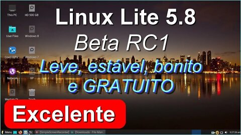 Lançamento da versão Beta Linux Lite 5.8 RC1 base Ubuntu. Leve Rápido estável. Para PCs modestos