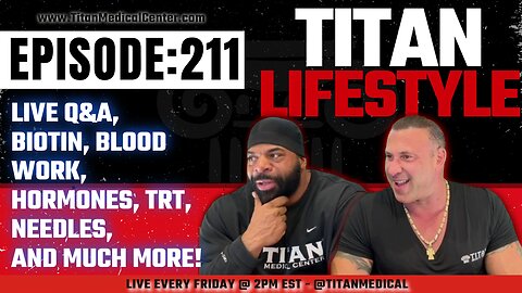 Titan Lifestyle | LIVE Q&A, Biotin for Beards, Blood Work, Hormones, TRT, Needles, and Much More!