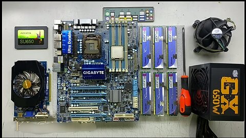 intel Core i7 930 GIGABYTE GA-X58A-UD3R GT630 Cooler Master Gaming PC Build