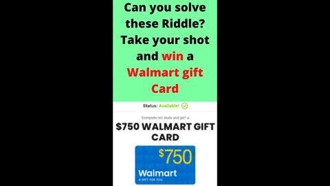 Take your shot and win a Walmart Giftcard