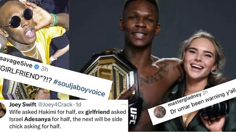 TCS Reacts To Isreal Adesanya’s Ex GIRLFRIEND Suing Him For Half His Wealth