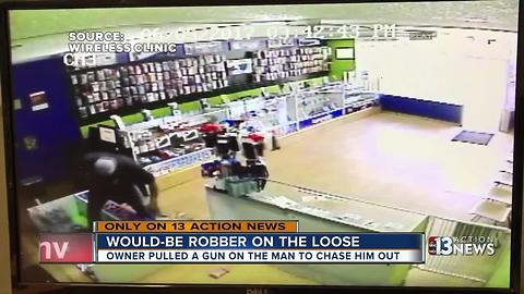 Video captures showdown between clerk and would-be robber