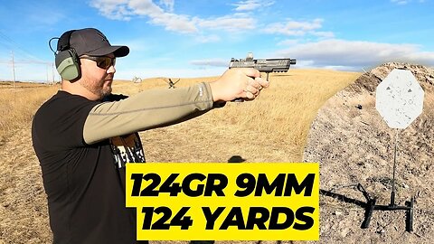 I shot a 9mm Masada Tactical at 124 yards | 124/124 Challenge
