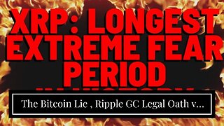 The Bitcoin Lie , Ripple GC Legal Oath vs. SEC Wall Street Oath & XRP Depleted