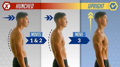 The Easiest Way To Fix Your Posture At Home (Just 3 Exercises!)