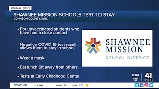 Shawnee Mission Schools 'test-to-stay'