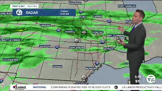 Detroit Weather: Light rain today; brighter and warmer this weekend