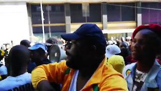 South Africa - Johannesburg -ANC youth league outside the ANC head office Luthuli house (Video) (DjZ)