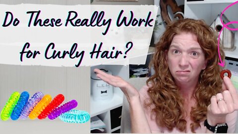 Plastic Coiled Hair Ties | Do They Work for Thick Curly Hair? + How to Shrink Them to Original Size