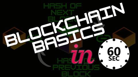 Blockchain Basics in under 60 Seconds