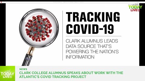 Clark College alumnus speaks about work with The Atlantic’s COVID Tracking Project