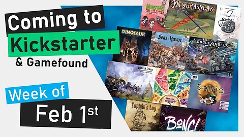 📅Kickstarter Boardgames | Seas of Havoc, Trekking Through History, Rogue Angels, I Guess this is it