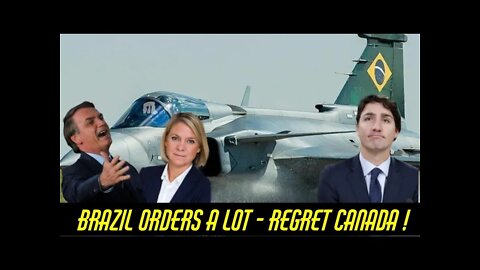 🔴 REGRET for Canada ! brazil order SAAB Suit 39 Gripen More.