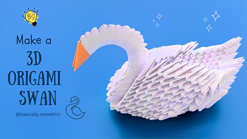 How to make a Beautiful 3D Origami Swan | DIY 3D Paper Swan Tutorial