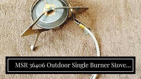 MSR 36406 Outdoor Single Burner Stove Whisper Light for White Gasoline