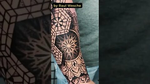 Stunning Tattoo by Raul Wesche #shorts #tattoos #inked #youtubeshorts