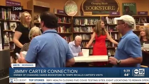 Changing Hands bookstore co-owner remembers visits from former President Jimmy Carter
