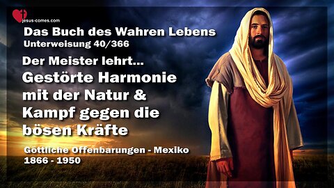 Gestörte Harmonie mit der Natur und Kampf gegen das Böse ❤️ Das Buch des wahren Lebens Unterweisung 40 / 366